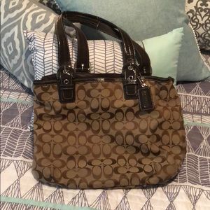 Signature Khaki Coach Purse